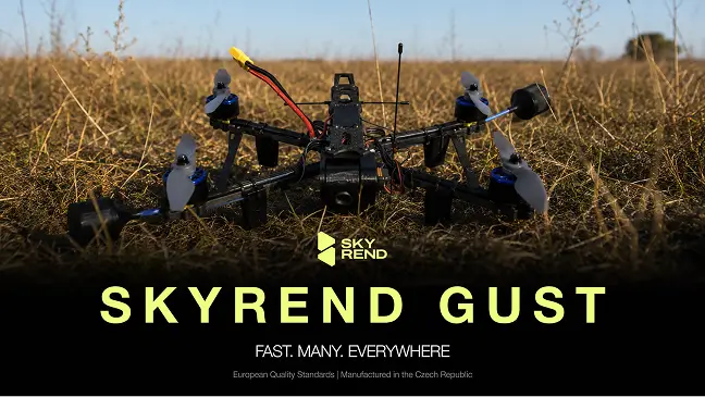 SKYREND GUST FPV interceptor in field