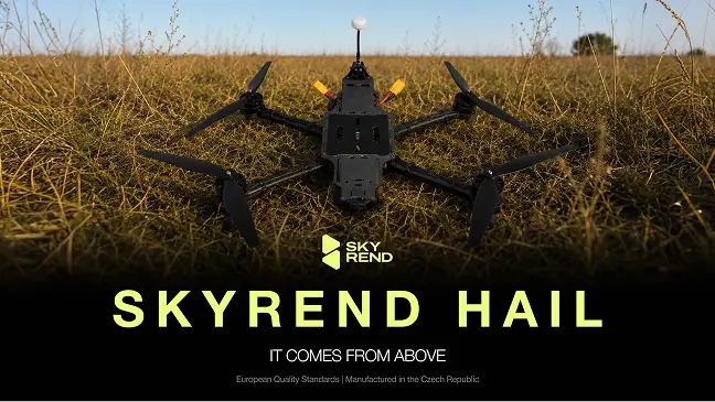 SKYREND HAIL drone in field